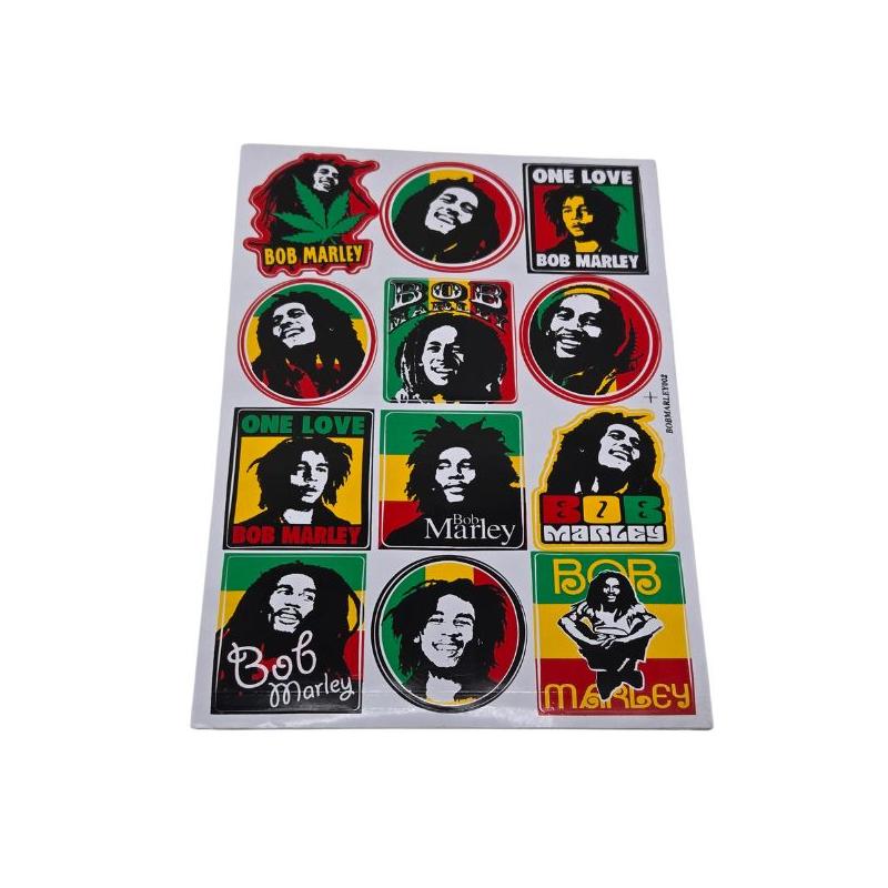 Bob Marley Stickers 12 Forskellige Designs