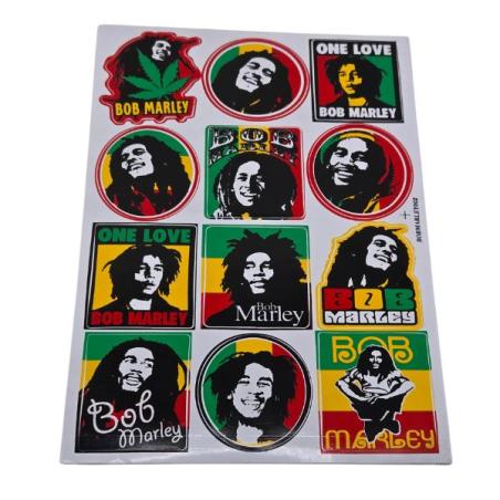 Bob Marley Stickers 12 Forskellige Designs