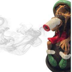 Rasta Røgelsesholder – 21 cm – Til Røgelseskegler
