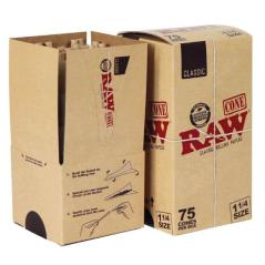 RAW Classic 1¼ Cones – 75 stk. Box