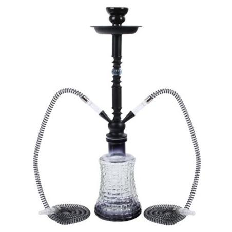 Vandpibe 58cm Sort 2 Slanger