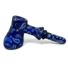 Dogg Lbs Blue Bandana Hammer Glaspibe 6