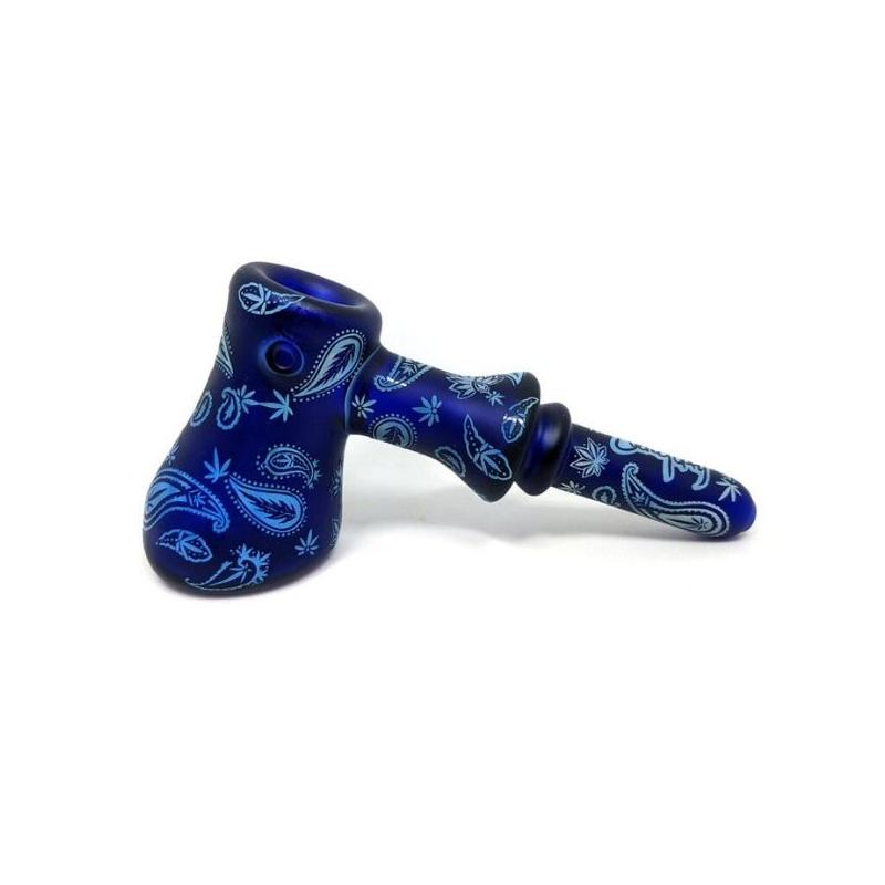 Dogg Lbs Blue Bandana Hammer Glaspibe 6