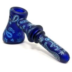 Dogg Lbs Blue Bandana Hammer Glaspibe 6