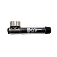 Lille Metalpibe med Kranie – 7,5 cm