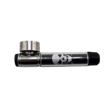 Lille Metalpibe med Kranie – 7,5 cm