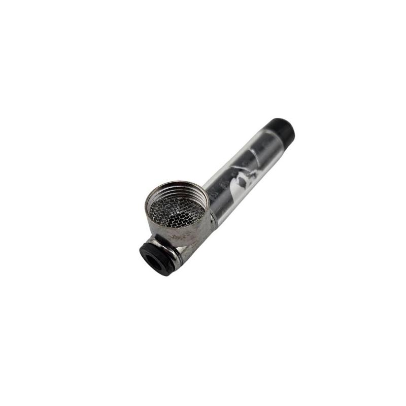 Lille Metalpibe med Kranie – 7,5 cm