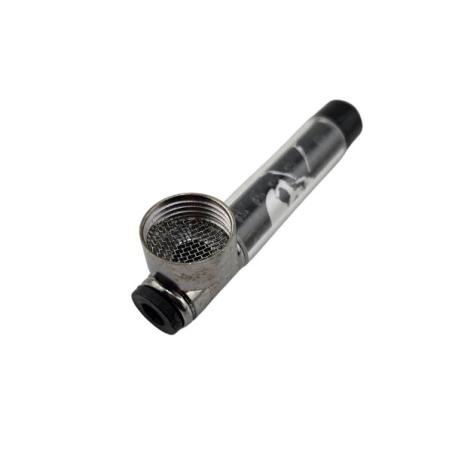 Lille Metalpibe med Kranie – 7,5 cm