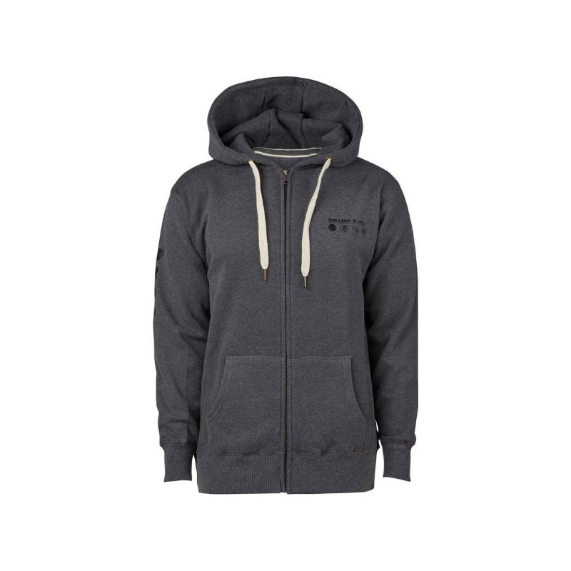 Rolling Papers Hoodie med Lynlås – Mørkegrå Rolling Papers Hoodie med Lynlås – Mørkegrå
