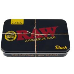 RAW Black Metal Tin – Lille Opbevaringsæske