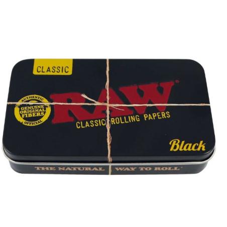RAW Black Metal Tin – Lille Opbevaringsæske