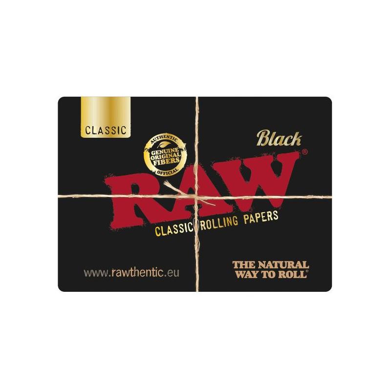 RAW Black – Sort Bordmåtte