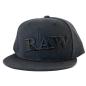RAW Black Snapback – Flat Brim Cap RAW Black Snapback – Flat Brim Cap