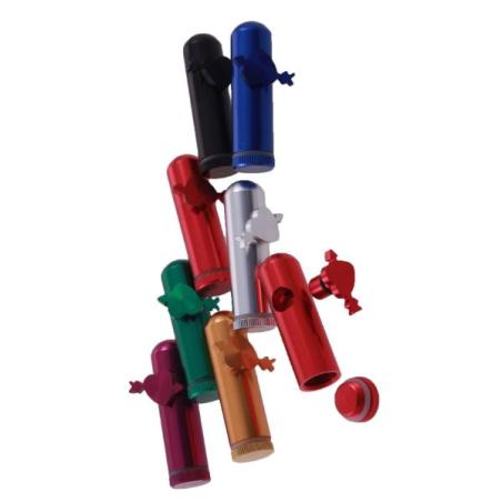 Master Blaster Heart mini doseringsdispenser i metal med hjerteformet sidegreb