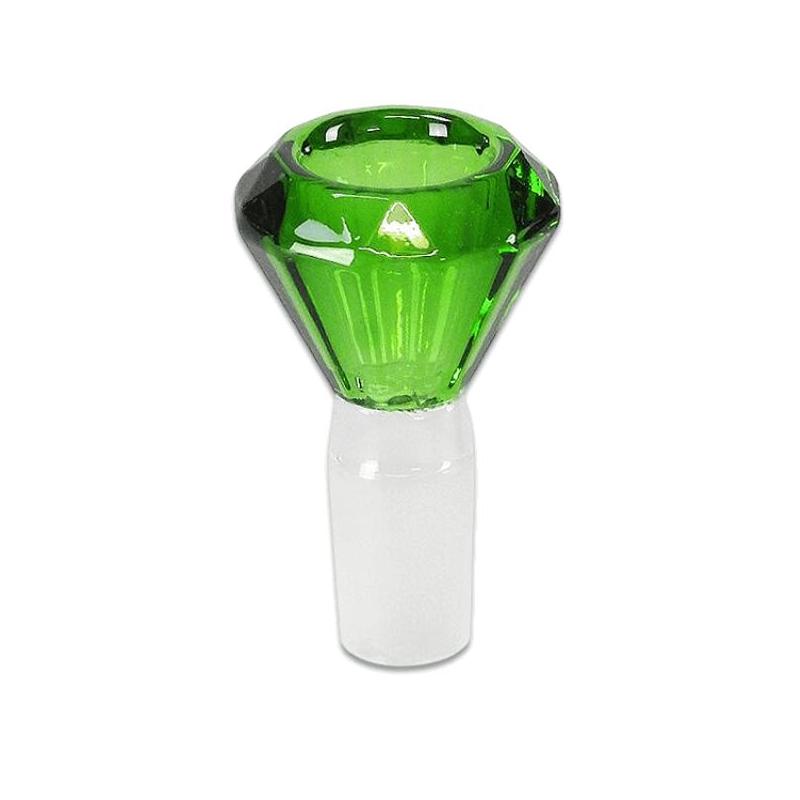 Diamantformet Glashoved 18.8mm Grøn