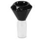 Diamantformet Glashoved 18.8mm Sort Diamantformet Glashoved 18.8mm Sort
